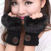 FingerLess Fur Gloves