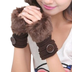 FingerLess Fur Gloves