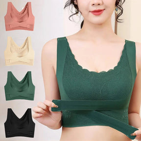 Breast Support Adjustable Side Buckle Push Up Bra