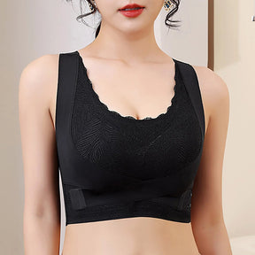 Breast Support Adjustable Side Buckle Push Up Bra