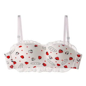 Cute Cartoon print Hello Kitty Paded Adjustable Straps Back Closure Bra