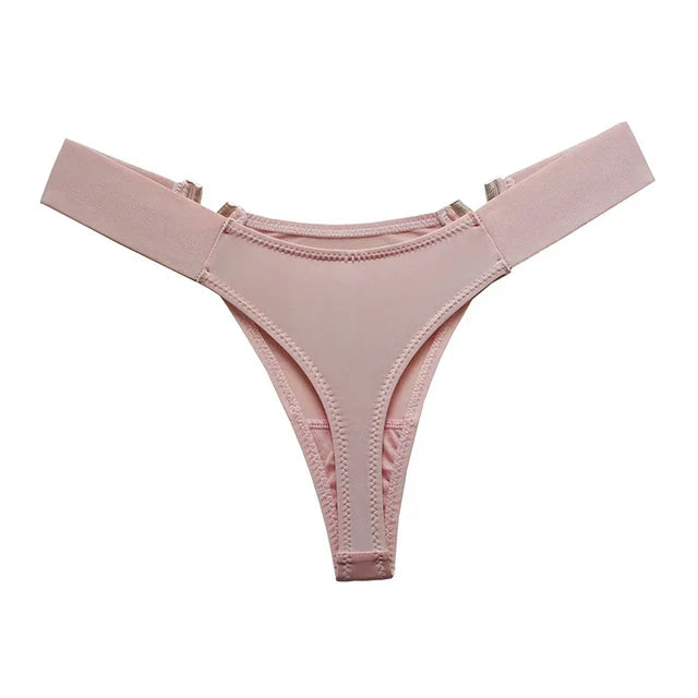 V-Shaped Metal  Underwear Sports Waist High Panties for Women's